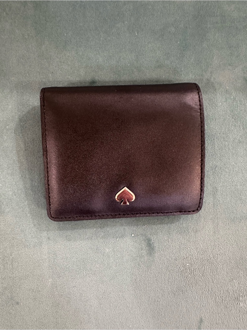 Kate Spade Trifold Wallet - Black w/Pink Interior